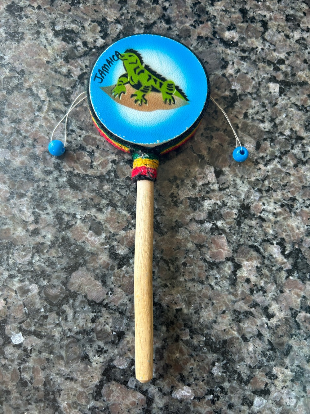 ✨Spin Twist Monkey Drum Wood Handle Jamaica 🇯🇲